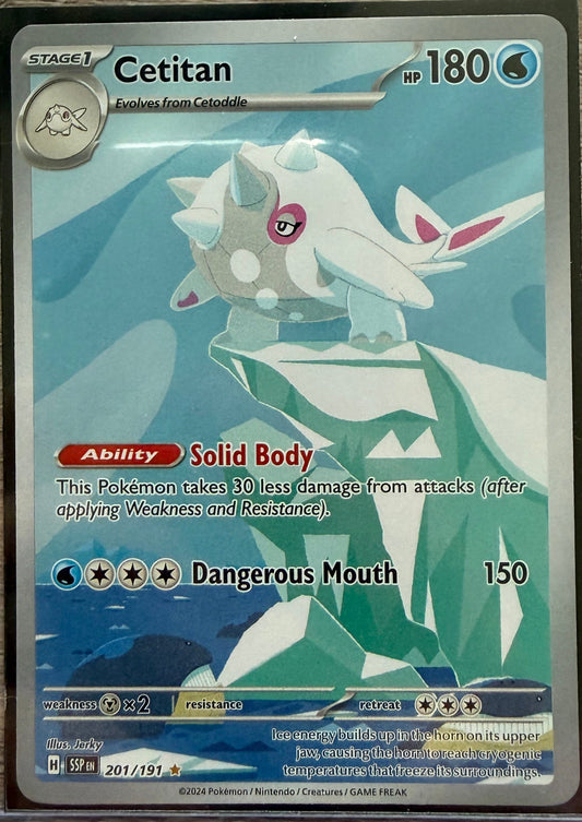 Near Mint - Cetitan 201/191 Illustartion Rare - Scarlet & Violet: Surging Sparks
