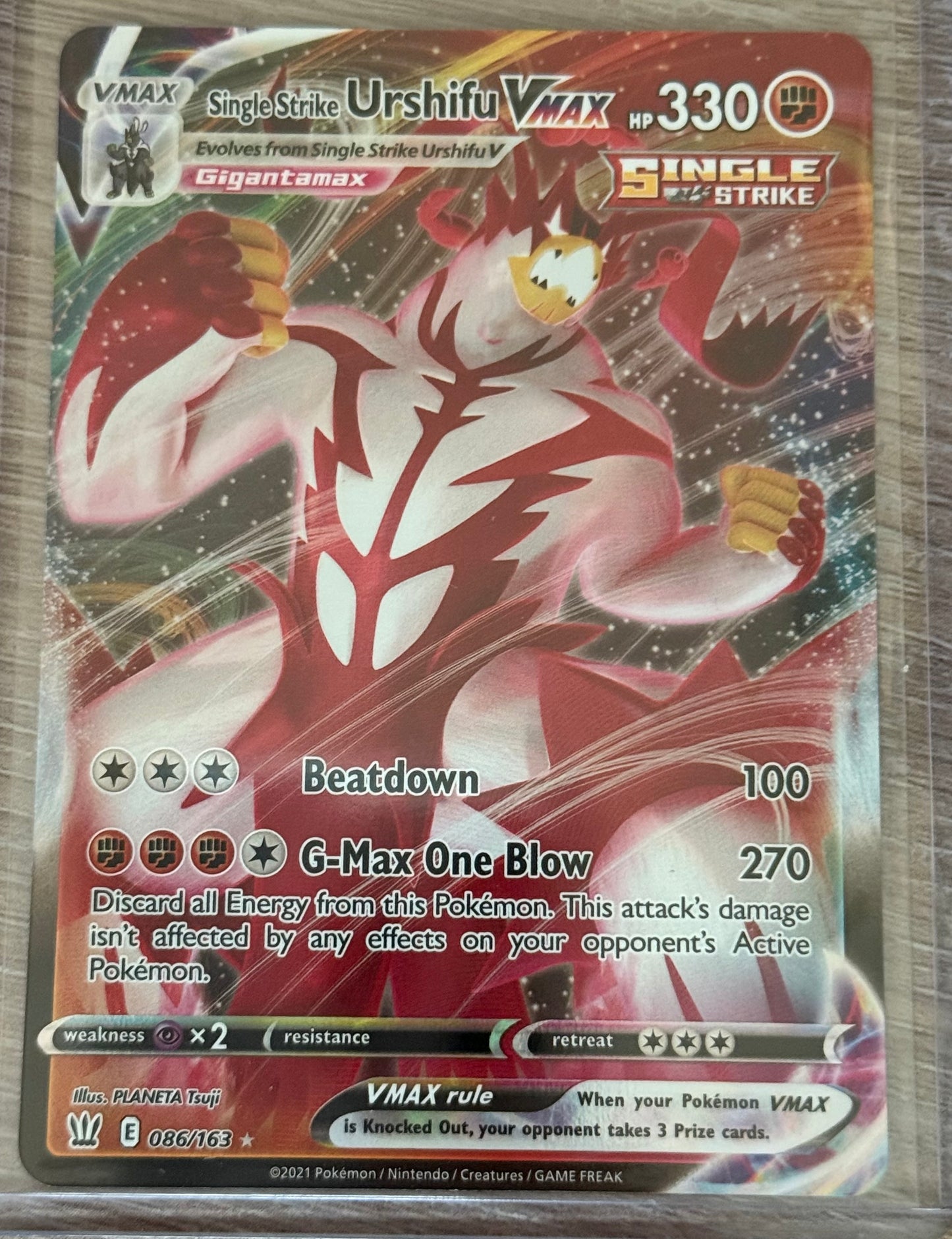 Near Mint - Single Strike Urshifu VMAX 086/163 - Sword & Shield: Battle Styles