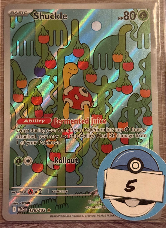 Near Mint - Shuckle 136/132 - Mega Evolution