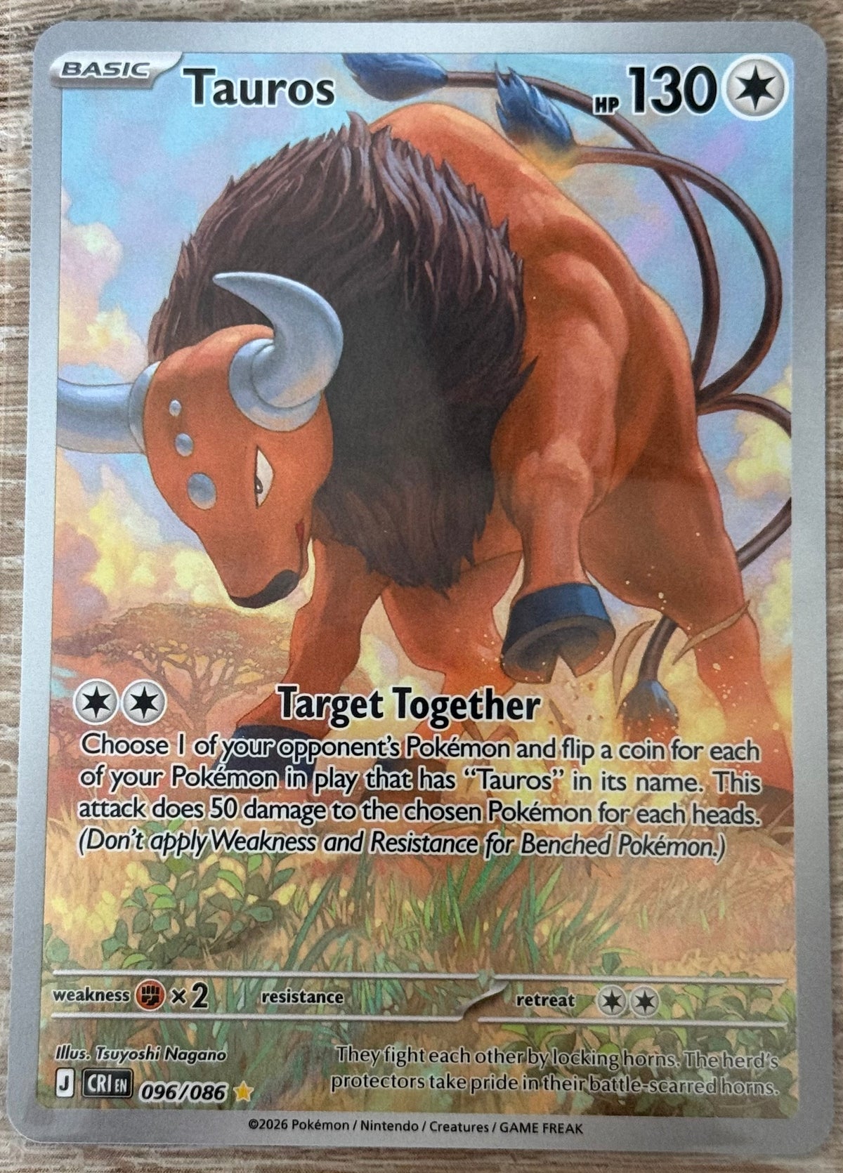 Near Mint - Tauros 096/086 - Mega Evolution: Chaos Rising