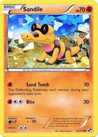 CGC Slab - CGC 10 Gem Mint Sandile (Cracked Ice Holo) 63/114 - Black & White Dark Explorers Stage 2 Blister
