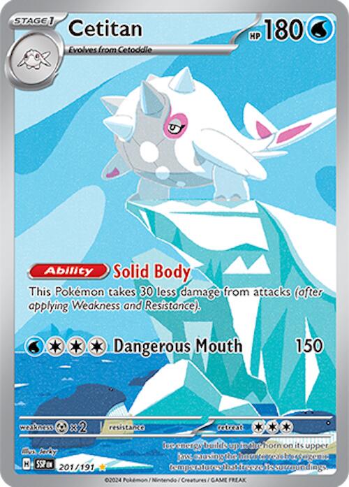 Near Mint - Cetitan 201/191 Illustartion Rare - Scarlet & Violet: Surging Sparks
