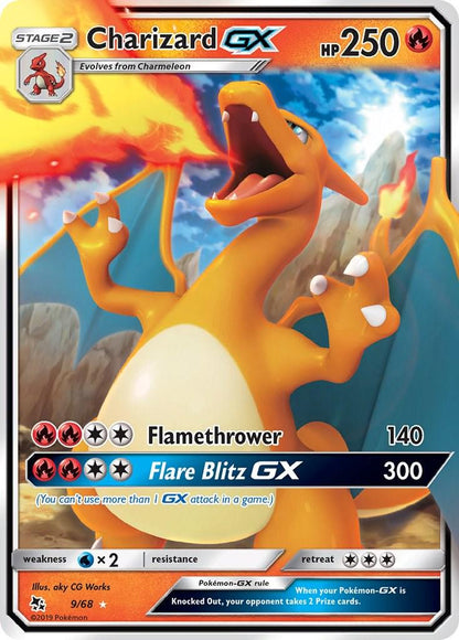 PSA Slab - PSA 8 Charizard GX 9/68 - Sun & Moon: Hidden Fates