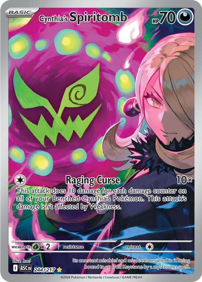 Global Grading Slab - Mint 9 Cynthia's Spiritomb 244/217 - Mega Evolution: Ascended Heroes
