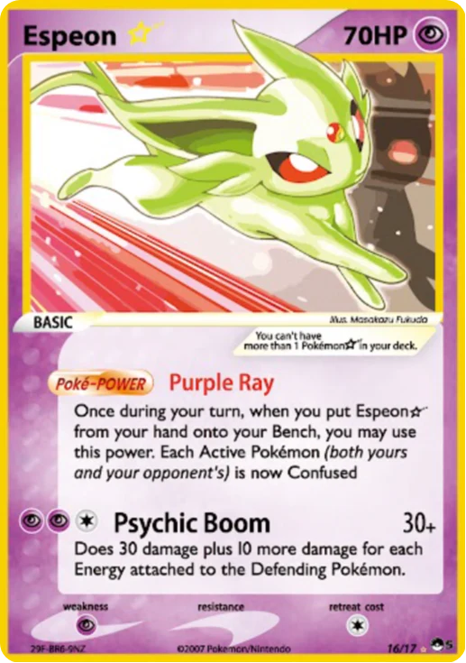 Espeon Gold Star - Pop 5 2007