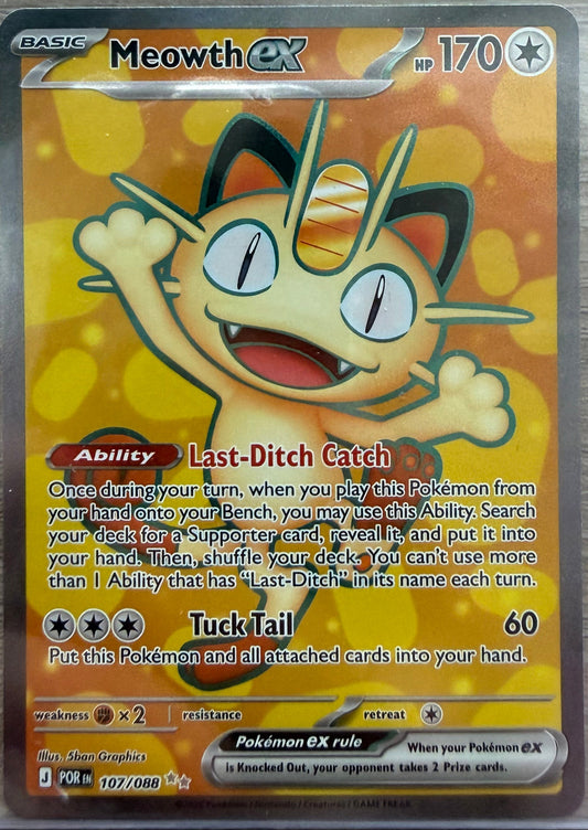Mint - Meowth EX 107/088 - Mega Evolution: Perfect Order
