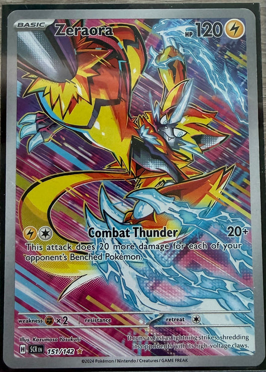 Near Mint - Zeraora 151/142 Illustration Rare - Scarlet & Violet: Stellar Crown