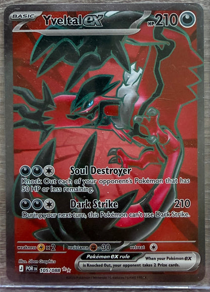 Near Mint - Yveltal EX 105/088 - Mega Evolution: Perfect Order