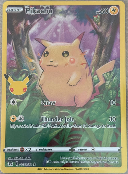 Near Mint - Pikachu 005/025 - Pokémon 25th Celebration