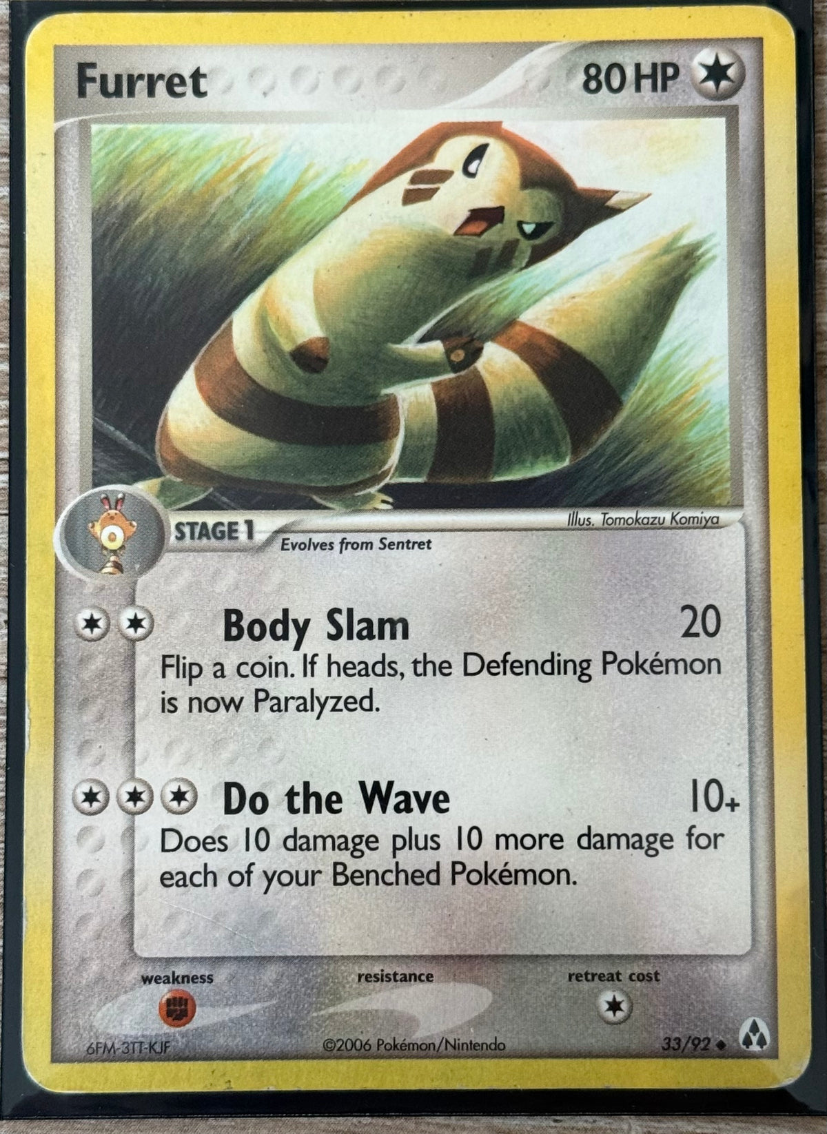 Light Played - Furret 33/92 - EX Legend Maker