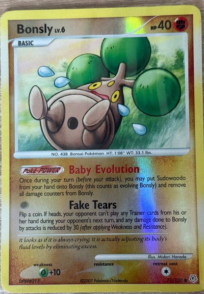 Near Mint - Bonsly 71/130 [Reverse Holo] - Diamond & Pearl