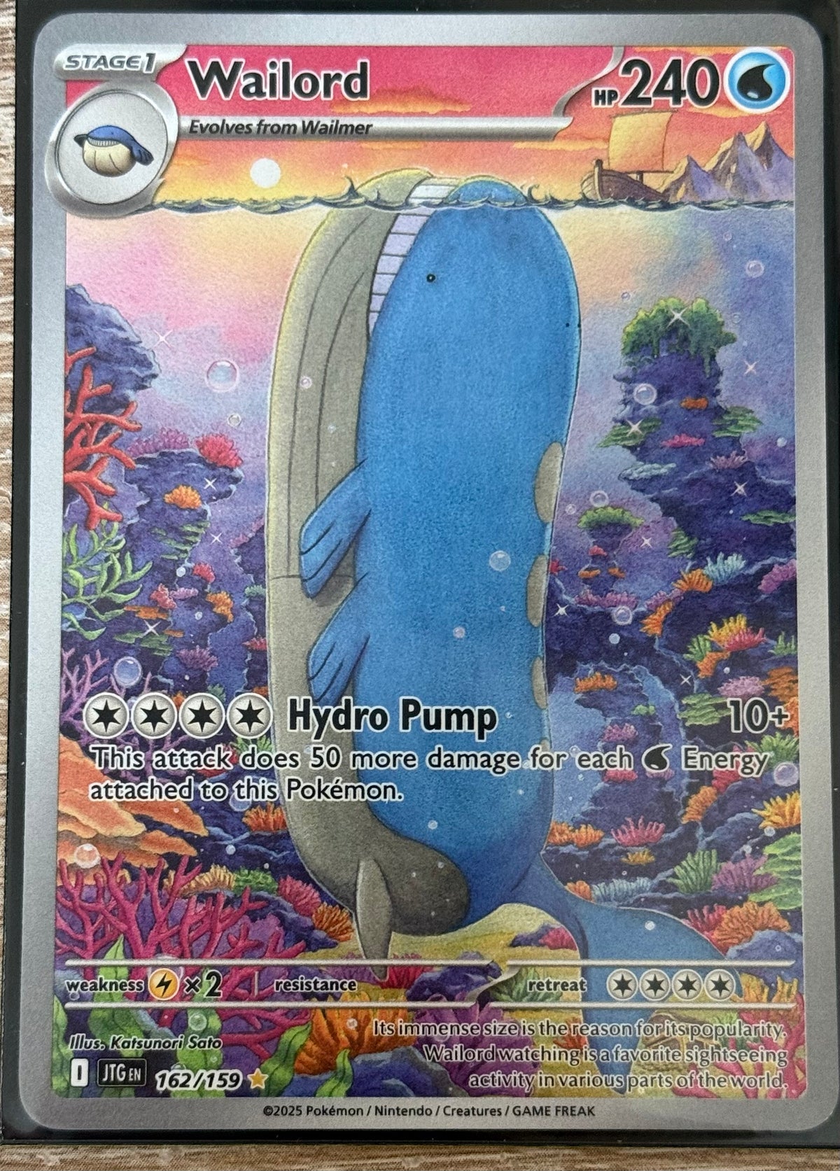 Near Mint - Wailord 162/159 - Scarlet & Violet: Journey Together