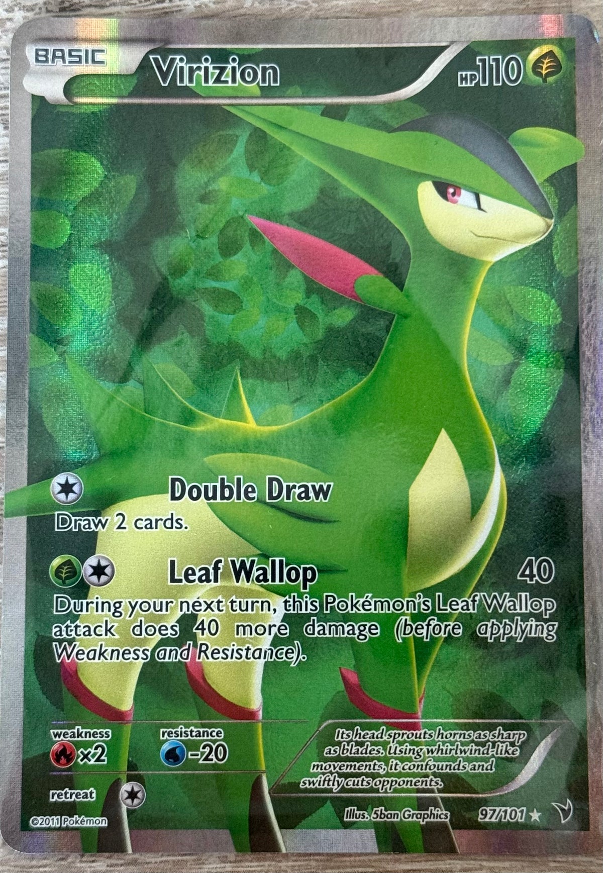 Good - Virizion 97/101 - Black & White: Noble Victories