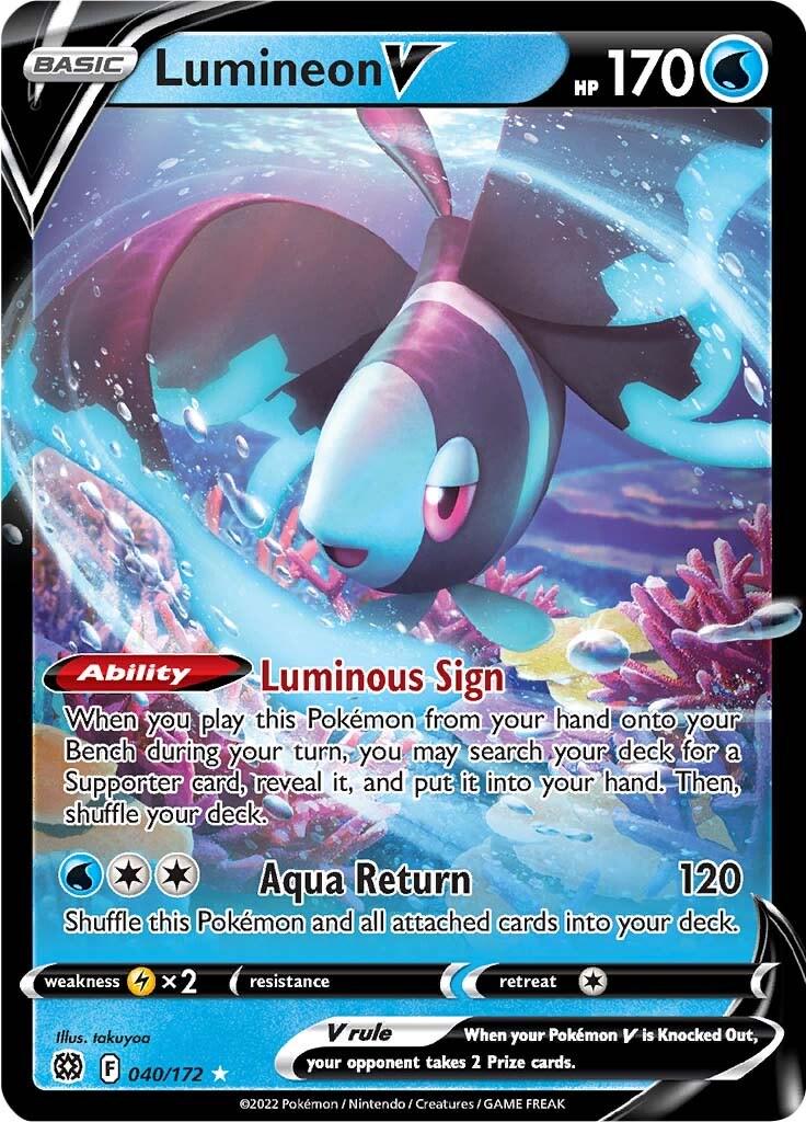 Near Mint - Lumineon V 040/172 - Sword & Shield: Brilliant Stars