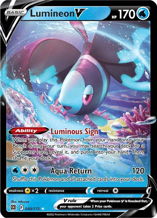Near Mint - Lumineon V 040/172 - Sword & Shield: Brilliant Stars