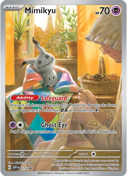 Global Grading Slab - Mint 9 Mimikyu ETB Promo 75 - Scarlet & Violet Promo's