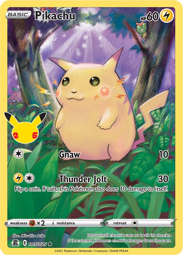 Near Mint - Pikachu 005/025 - Pokémon 25th Celebration
