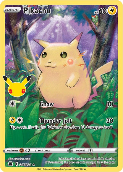 Near Mint - Pikachu 005/025 - Pokémon 25th Celebration
