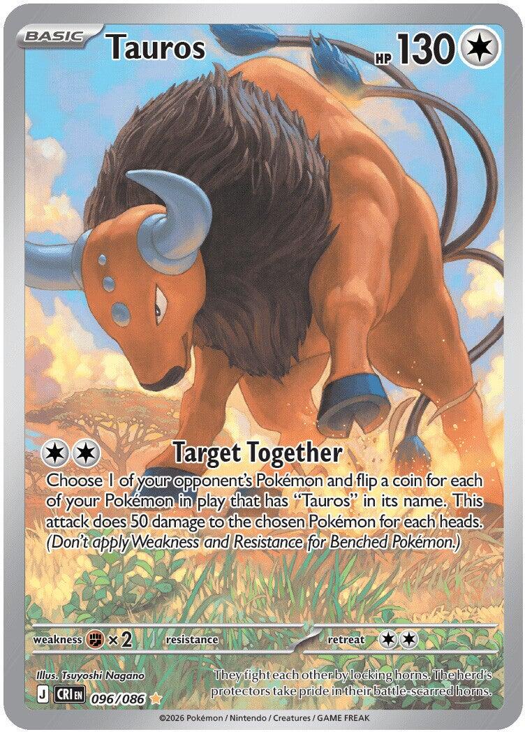 Near Mint - Tauros 096/086 - Mega Evolution: Chaos Rising