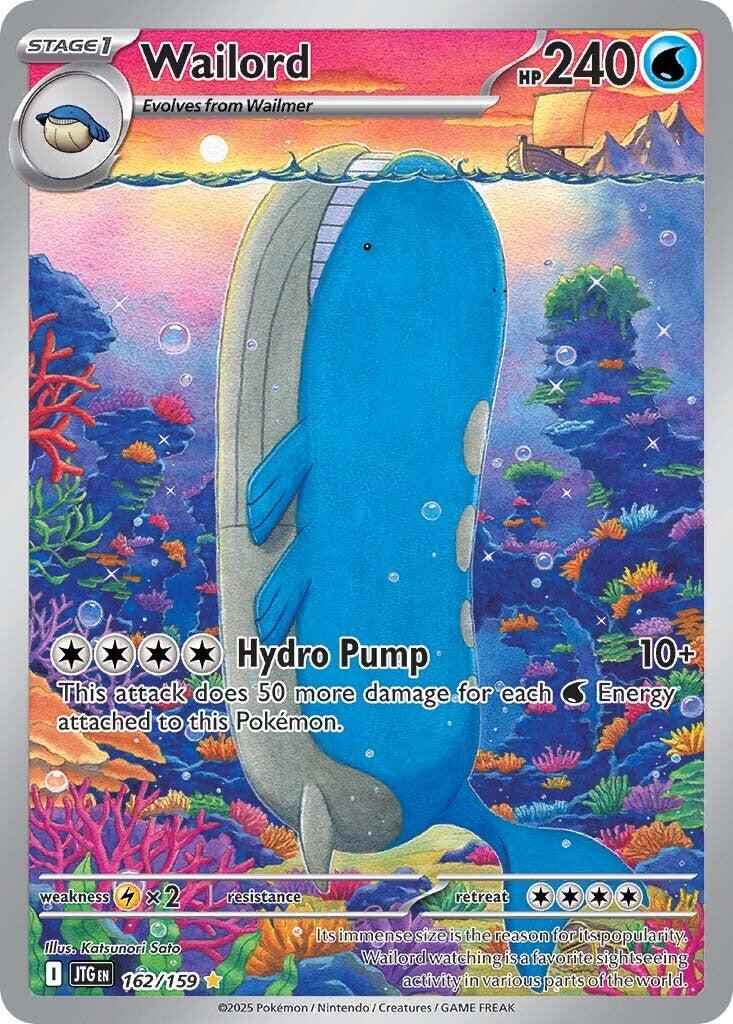 Near Mint - Wailord 162/159 - Scarlet & Violet: Journey Together