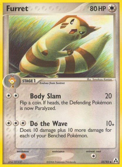 Light Played - Furret 33/92 - EX Legend Maker